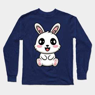 Kawaii White Bunny Long Sleeve T-Shirt